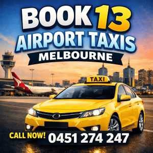 book 13 airport taxis Melbourne